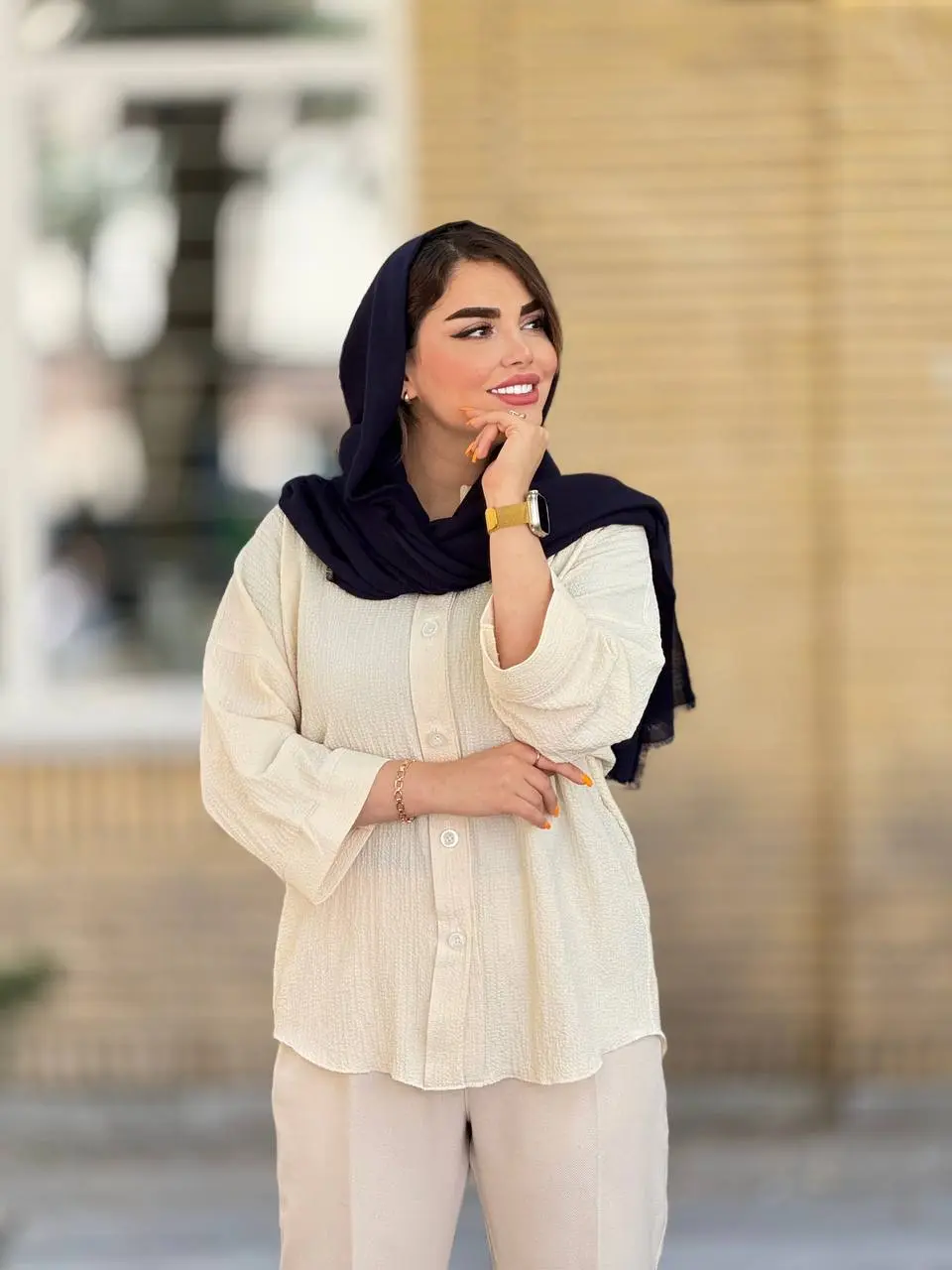 شومیز پفکی با قد کوتاه